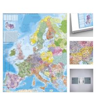 Europa Postleitzahlen Karte zum Pinnen auf EasyPrint - Platte mit Wandhalterung Stiefel GmbH