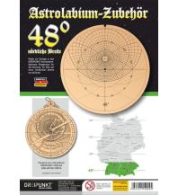 Astronomie Zubehör-Platte 48° (für Astrolabium) Dreipunkt Verlag
