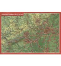 Reliefkarten 3D Reliefpostkarte Rhein-Main-Region georelief GbR