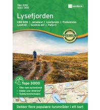 Wanderkarten Skandinavien Nordeca Topo3000 3003 Norwegen - Lysefjorden 1:50.000 Nordeca