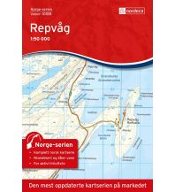 Wanderkarten Skandinavien Norge-serien-Karte 10188, Repvåg 1:50.000 Nordeca