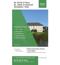 Wanderkarten Österreich BEV-Karte 4113-West, Sankt Jakob im Rosental/Šentjakob v Rožu 1:25.000 BEV – Bundesamt für Eich- und Vermessungswesen