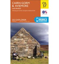 Hiking Maps Scotland OS Leisure Explorer Map OL 57, Cairn Gorm & Aviemore 1:25.000 Ordnance Survey UK