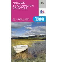 Hiking Maps Britain OS Landranger 35 Großbritannien - Kingussie - Monadhliath Mountains 1:50.000 Ordnance Survey UK