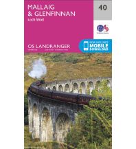 Wanderkarten Schottland OS Landranger Map 40, Mallaig & Glenfinnan 1:50.000 Ordnance Survey UK