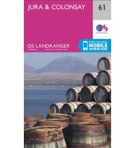 Wanderkarten Schottland OS Landranger Map 61, Jura & Colonsay 1:50.000 Ordnance Survey UK