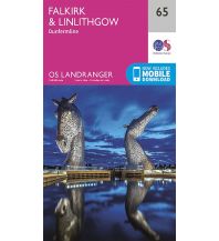 Hiking Maps OS Landranger 65 Großbritannien - Falkirk & Linlithgow 1:50.000 Ordnance Survey UK