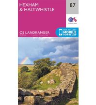 Hiking Maps OS Landranger Map 87 Großbritannien - Hexham & Haltwhistle 1:50.000 Ordnance Survey UK