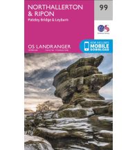 Hiking Maps OS Landranger Map 99 Großbritannien - Northallerton & Ripon 1:50.000 Ordnance Survey UK