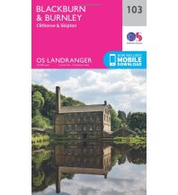 Hiking Maps OS Landranger 104 Großbritannien - Leeds & Bradford 1:50.000 Ordnance Survey UK