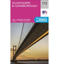 Hiking Maps OS Landranger Map 112 Großbritannien - Scunthorpe & Gainsborough 1:50.000 Ordnance Survey UK