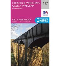 Hiking Maps Britain OS Landranger Map 117 Großbritannien - Chester & Wrexham 1:50.000 Ordnance Survey UK