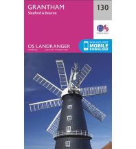 Hiking Maps Britain OS Landranger Map 130 Großbritannien - Grantham 1:50.000 Ordnance Survey UK