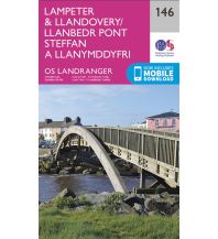 Hiking Maps Britain OS Landranger Map 146 Großbritannien - Lampeter & Llandovery 1:50.000 Ordnance Survey UK