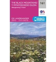 Hiking Maps OS Landranger Map 161 Großbritannien - The Black Mountains 1:50.000 Ordnance Survey UK