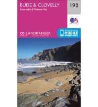 Wanderkarten England OS Landranger Map 190, Bude & Clovelly 1:50.000 Ordnance Survey UK
