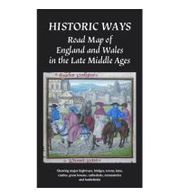 Road Maps United Kingdom Road Map of England and Wales in the Late Middle Age 1:800.000 Cordee