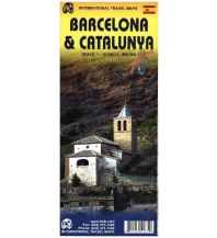 Stadtpläne International Travel Map ITM Stadtplan Barcelona / Topographische Karte Catalunya ITMB