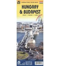 Straßenkarten International Travel Map ITM Hungary, Stadtplan Budapest ITMB