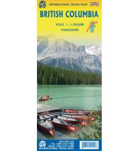 Road Maps British Columbia 1:1.350.000 ITMB