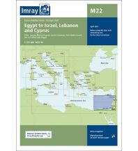 Imray Seekarten Imray Seekarte M22 - Egypt to Israel, Lebanon and Cyprus 1:785.000 FB Imray Laurie Norie & Wilson