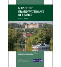 Revierführer Binnen Map of the Inland Waterways of France 1:1.500.000 FB Imray Laurie Norie & Wilson