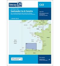 Imray Seekarten Imray Seekarte Spanien C43 - Santander to A Coruna 1:350.000 FB Imray Laurie Norie & Wilson