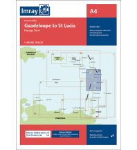 Seekarten Guadeloupe to St. Lucia 1:400.000 FB Imray Laurie Norie & Wilson