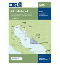 Imray Charts Imray Seekarte Kroatien - M26 Split to Dubrovnik 1:220.000 Imray, Laurie, Norie & Wilson Ltd.