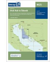 Seekarten Kroatien und Adria Imray Seekarte Kroatien M25 - Rab to Šibenik 1:220.000 FB Imray Laurie Norie & Wilson