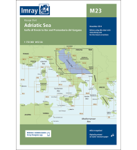 Seekarten Kroatien und Adria Imray Seekarte Adria - M23 Adriatic Sea 1:750.000 FB Imray Laurie Norie & Wilson