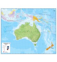 Poster und Wandkarten Maps International Planokarte in Rolle - Australia political, laminated 1:7.000.000 Maps International