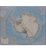 Poster und Wandkarten Maps International Antarctica laminated 1:7.000.000 Maps International