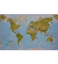 Poster und Wandkarten Maps International World Map, physical, laminiert 1:20.000.000 Maps International