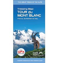 Weitwandern Knife Edge Outdoor Trekking Map Tour du Mont Blanc 1:40.000 Knife Edge