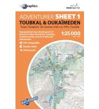 Wanderkarten Marokko OAC Adventure Sheet 1, Toubkal & Oukaïmeden 1:25.000 Oxford Alpine Club
