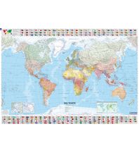 Weltkarten Die Welt politisch 1:28.500.000 Metallbestäbt Michelin