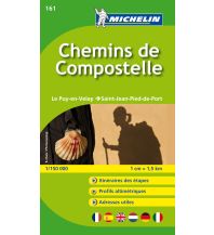 Wanderkarten Spanien Michelin Straßenkarte Zoom 161 Frankreich, Chemins de Compostelle 1:150.000 Michelin