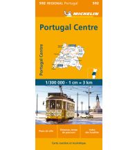 Straßenkarten Michelin Straßenkarte 592 - Portugal Mitte Portugal Centro 1:300.000 Michelin france