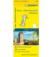 Straßenkarten Frankreich Michelin Straßenkarte Local 315 Frankreich, Elsass, Oberrheinische Tiefebene 1:150.000 Michelin