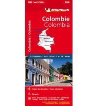 Straßenkarten Michelin France Map 806 - Colombie Colombia Kolumbien Michelin