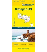 Straßenkarten Frankreich Michelin Bretagne Ost 309 Michelin