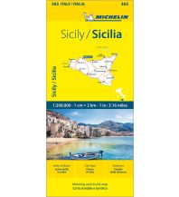 Reise Michelin Regionalkarte 365 Italien, Sizilien 1:200.000 Michelin Publications UK