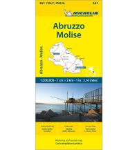 Road Maps Italy Michelin Regionalkarte 361 Italien, Abruzzen und Molise 1:200.000 Michelin