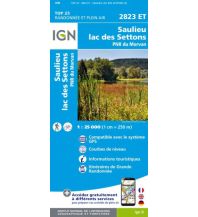 Wanderkarten IGN WK 2823 ET Frankreich - Saulieu, Lac des Settons 1:25.000 IGN