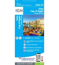 Wanderkarten Frankreich IGN Carte 2645 ET, Sète, Cap d'Agde 1:25.000 IGN