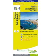 Wanderkarten IGN Carte 124 Top 100 Frankreich - Nantes, St-Nazaire 1:100.000 IGN