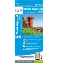 Wanderkarten Frankreich IGN Carte 2641 ET, Mont Aigoual 1:25.000 IGN