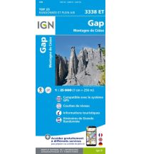 Wanderkarten Frankreich IGN Carte 3338 ET, Gap, Montagne de Céüse 1:25.000 IGN