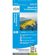 Wanderkarten Frankreich IGN Carte 3334 OT, Massif de la Chartreuse Sud 1:25.000 IGN